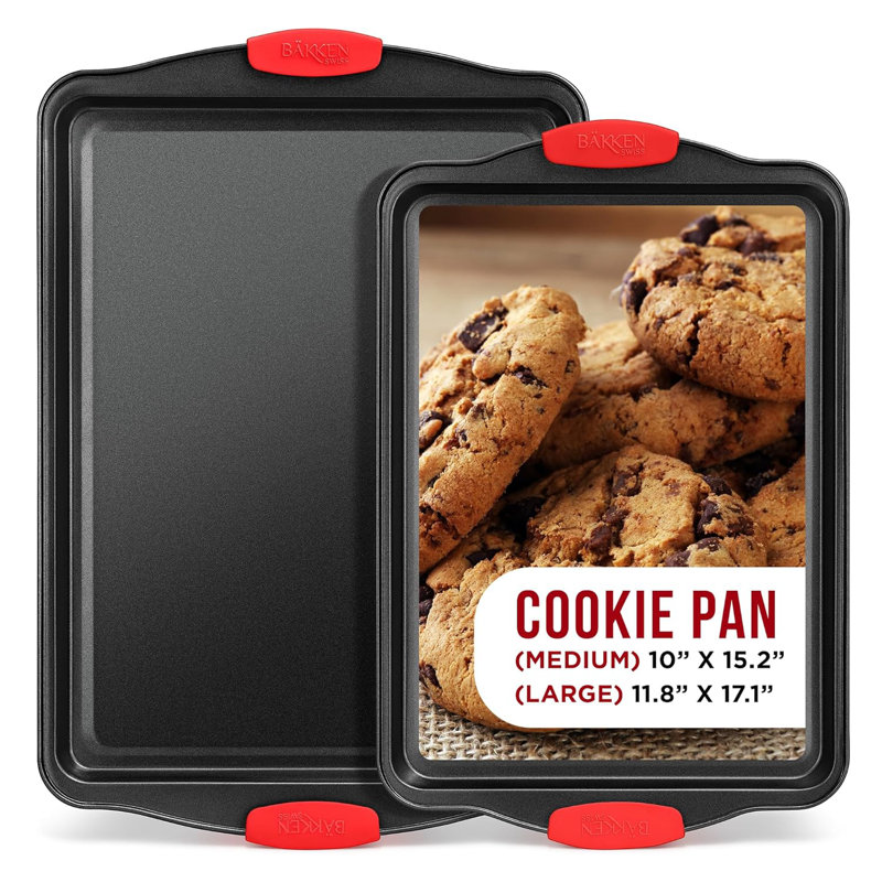 Lifemaster Non-Stick Steel 2 Piece Baking Sheet Set