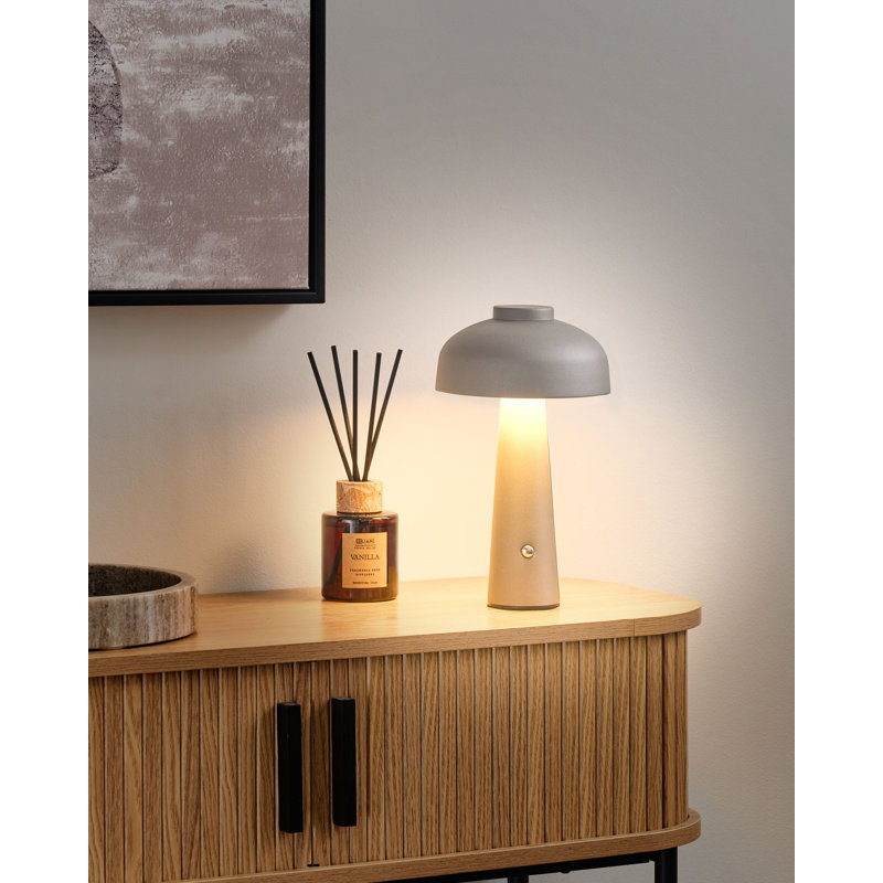 Wireless LED Table Lamp AGUSAN With Dimmer Metal Grey, Grey