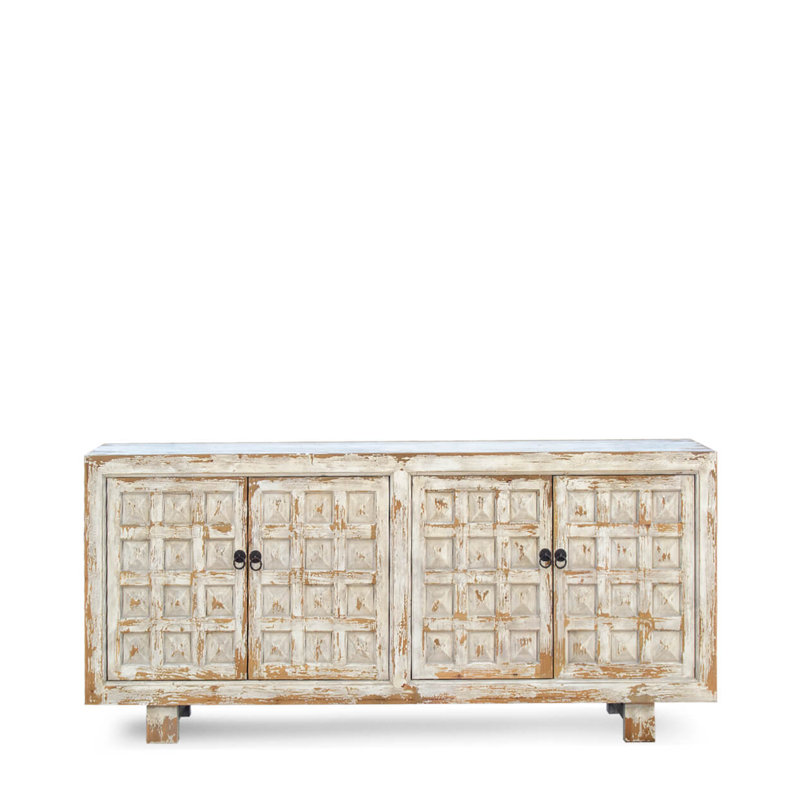 Kilby 4 -Door Accent Cabinet, White