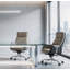 Ensemble de 3 chaises de bureau en cuir