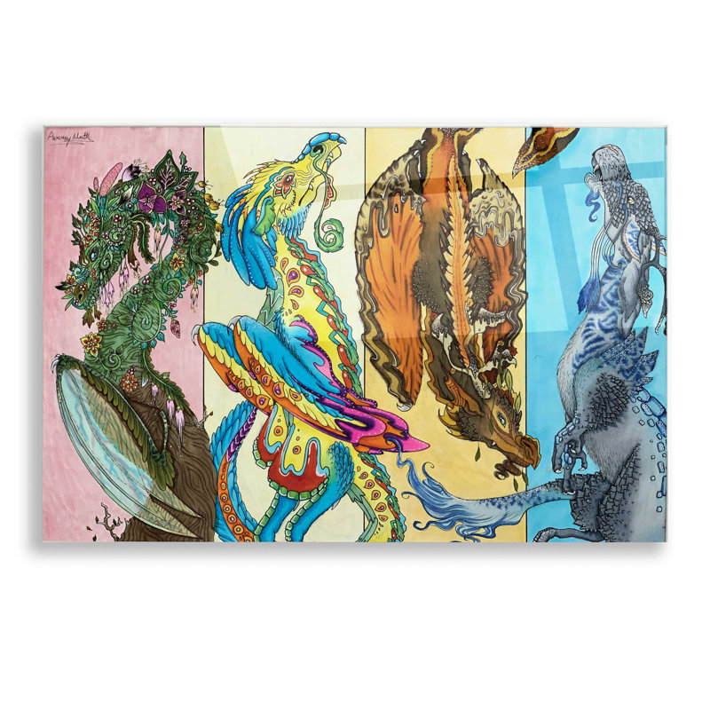 Les quatre saisons - impression sans cadre, 12" H x 16" W x 0.13" D