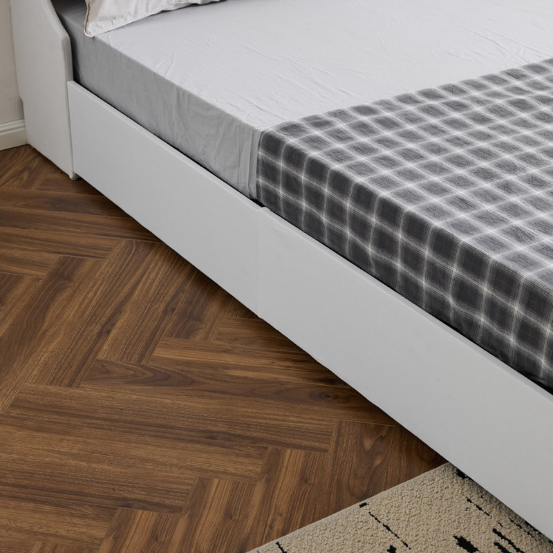 Platform Storage Bed Frame, Full, White