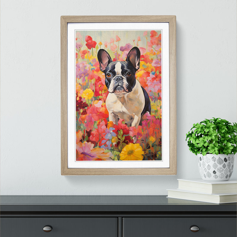 Single Picture Frame Print on Wood, Oak Framed, 46cm H x 34cm W