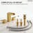 Widespread Bathroom Faucet 3 Hole, 2-Handle Bathroom Sink Faucet with Drain Assembly-111854784
