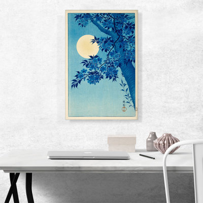 " Blossoming Cherry On A Moonlit Night "