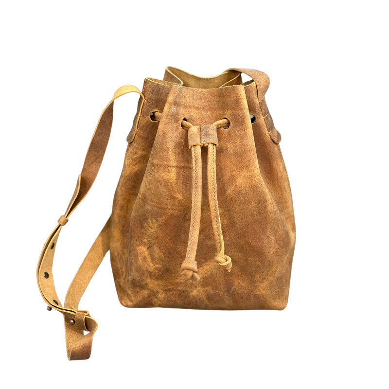 Sac seau Fiona , Brun antique