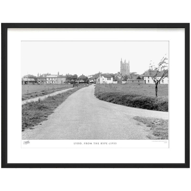 Lydd, From The Rype C1955 by Francis Frith - Single Picture Frame Print, 28cm H x 36cm W x 2.3cm D