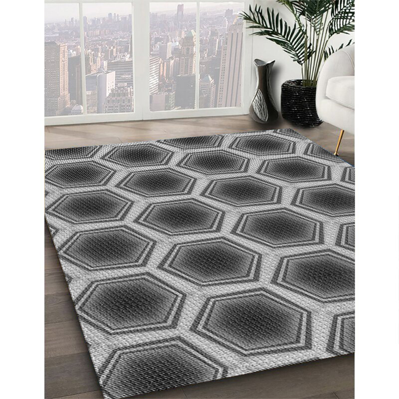 Geometric Indoor Rug, Rectangle 2' x 4'