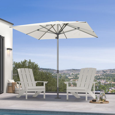 Parasol de table semi-automatique pour l'extérieur
