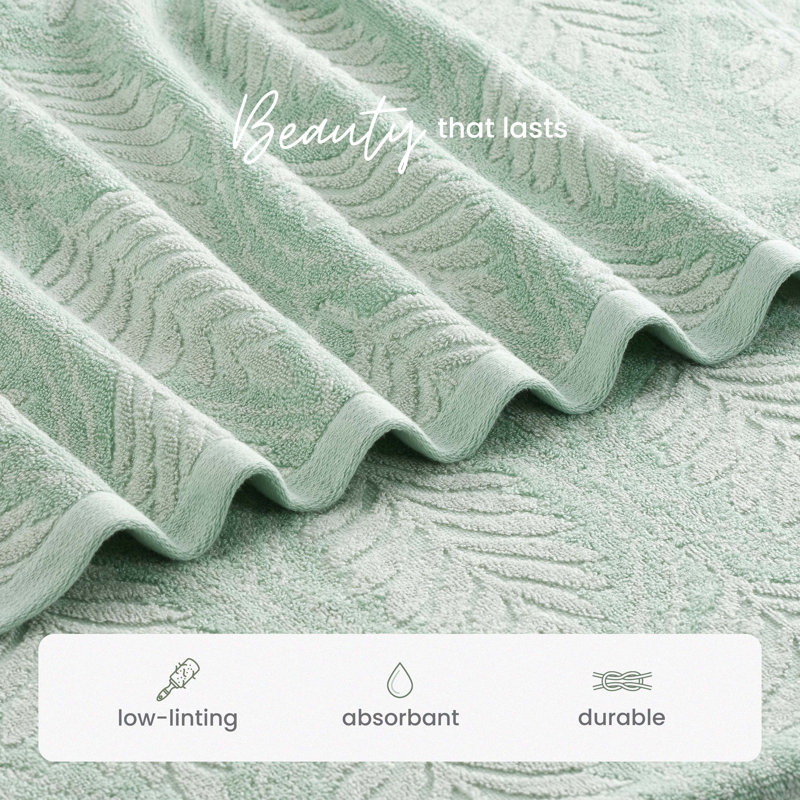 Branden Bath Towel, Fern Ogee Sage
