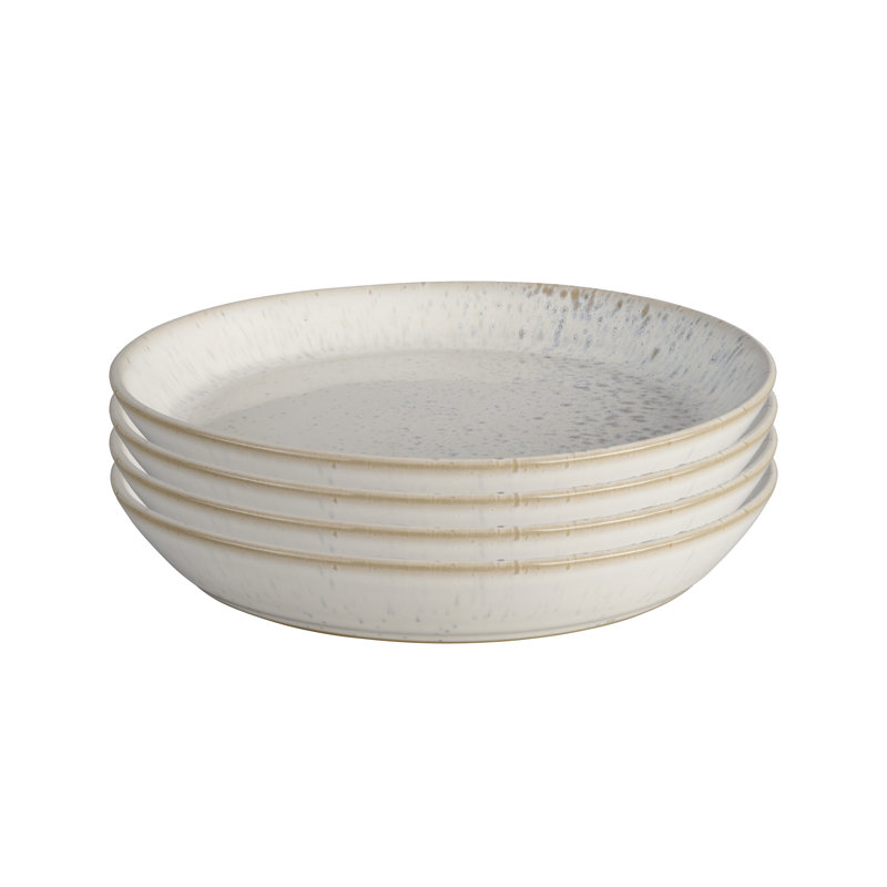 Assiette à hors-d'œuvre en grès de 6,75 po, ensemble de 4