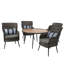 Curnow Rattan Wicker 4 - Person Seating Group with Cushions