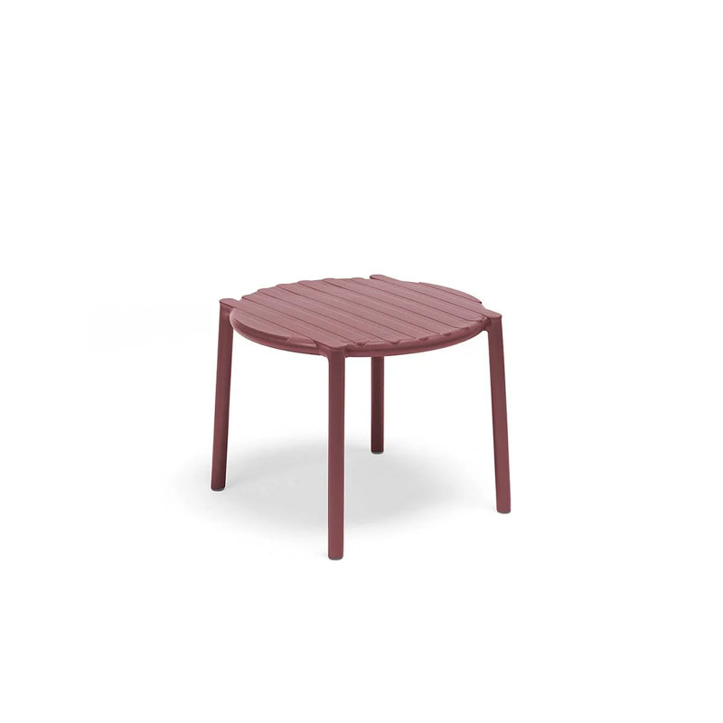 Doga Outdoor Round Bistro Table, Marsala