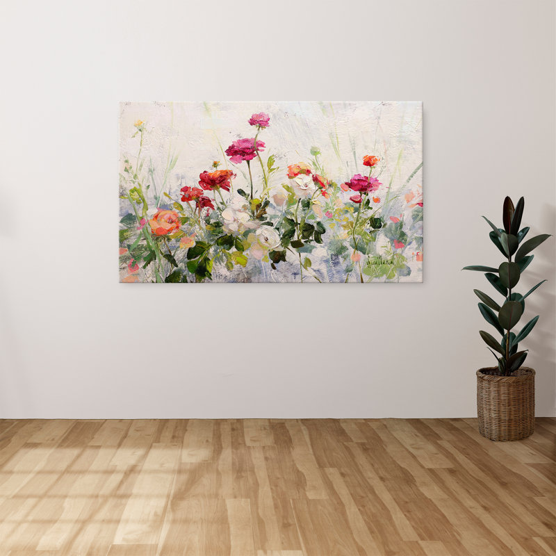 "Persian Buttercups" par Katie Swatland, reproduction sur toile, H 24 po x l 40 po x P 1,5 po