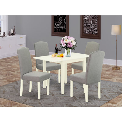 Finish Solid Wood Top Dining Table Set