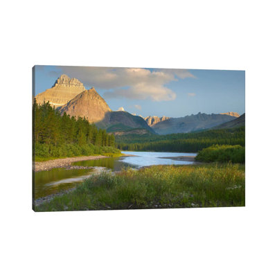 Mount Wilbur At Fishercap Lake by Tim Fitzharris - Wrapped Canvas Print