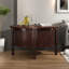 Table basse ronde avec rangement et porte coulissante-448605091-448605090
