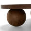 Table basse en bois massif de style français-1314890631