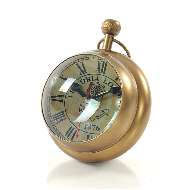 Mechanical Tabletop Clock in Brown