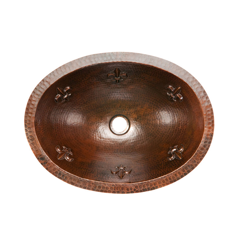 Premier Copper Products BSP5_LO19FFLDB-P Bathroom Sink And Drain Package