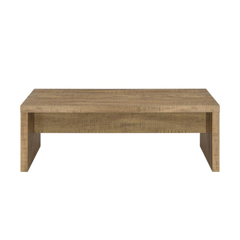 Table basse rectangulaire en bois d'ingénierie, manguier