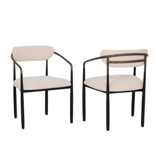 Berkoff Cream Upholstered Dining Chairs Set Of 2 (Set of 2)