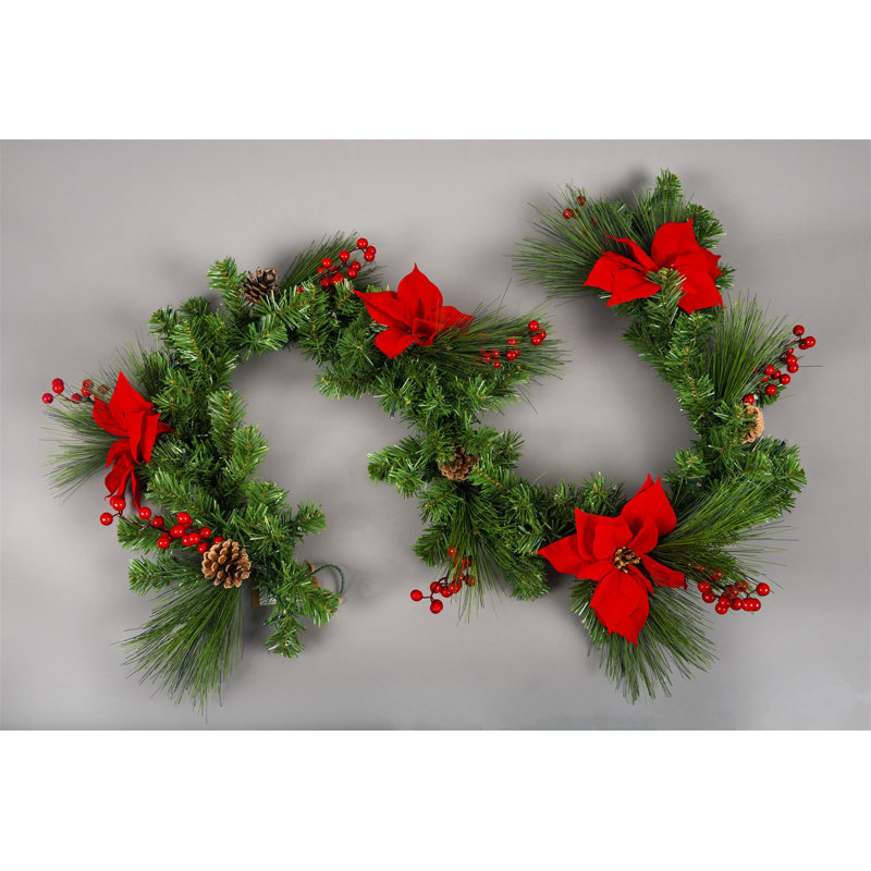 200cm Lighted Faux Garland with Lights