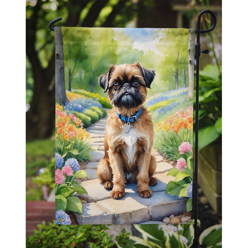 Drapeau de jardin en polyester à double face H 15,5 po x l 11,25 po Tamauri