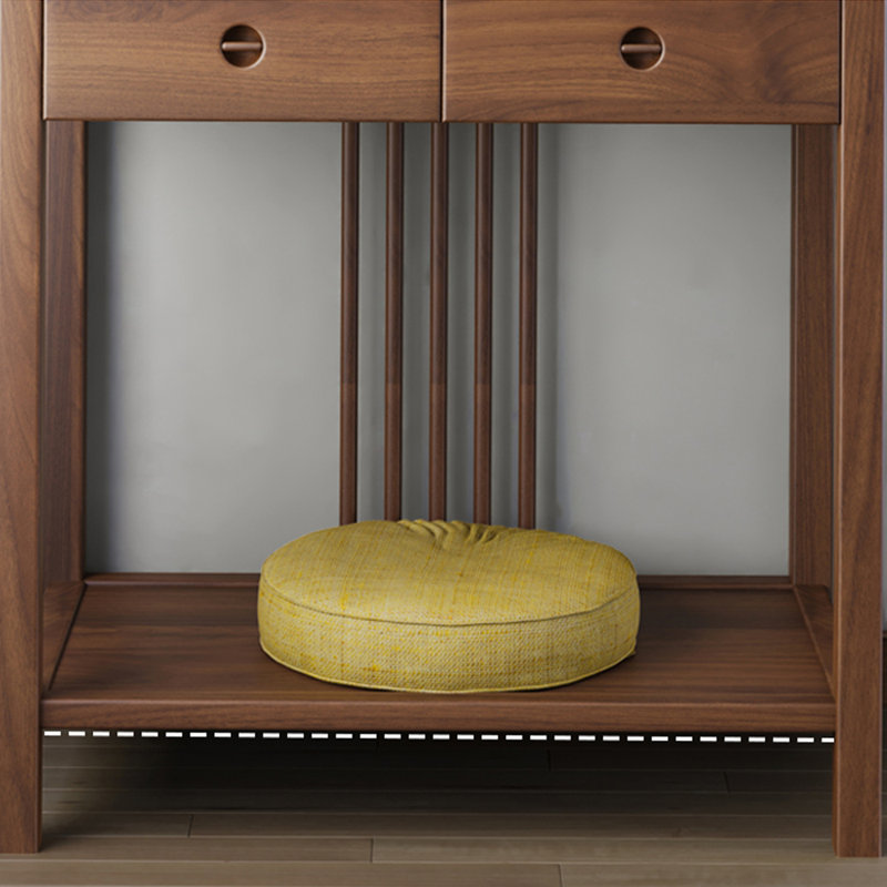 Black Walnut Entryway Table, 44.1" H x 42.5" W x 18.9" D