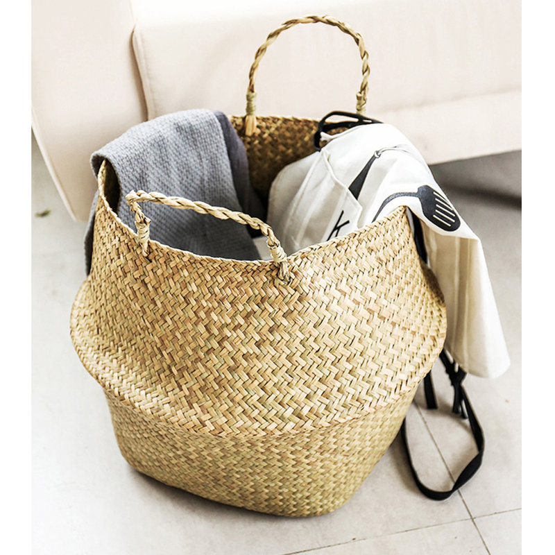 Bay Isle Home™ Wicker Basket, 11" H x 12.6" W x 12.6" D