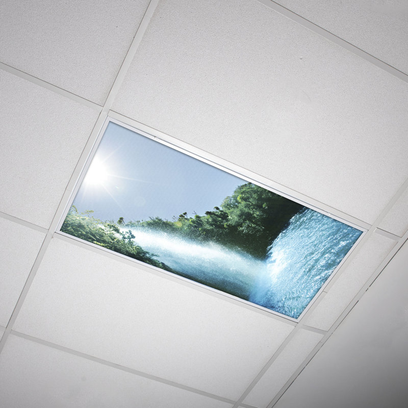 Octo Lights - Fluorescent Light Covers - Flexible Decorative Light Diffuser Panels - Waterfall - For Classrooms And Offices - Waterfall 008
