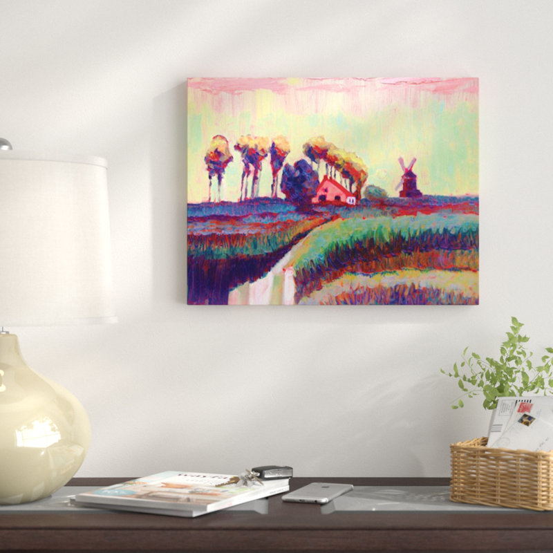 «After Eaton Holland Sunset», reproduction sur toile, H 8 po x l 10 po x P 2 po, Toile