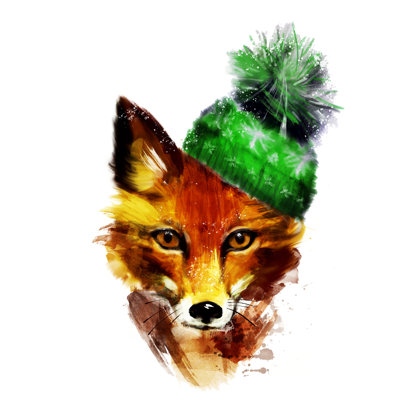 Red Fox by IvanovaJulia - Wrapped Canvas Print