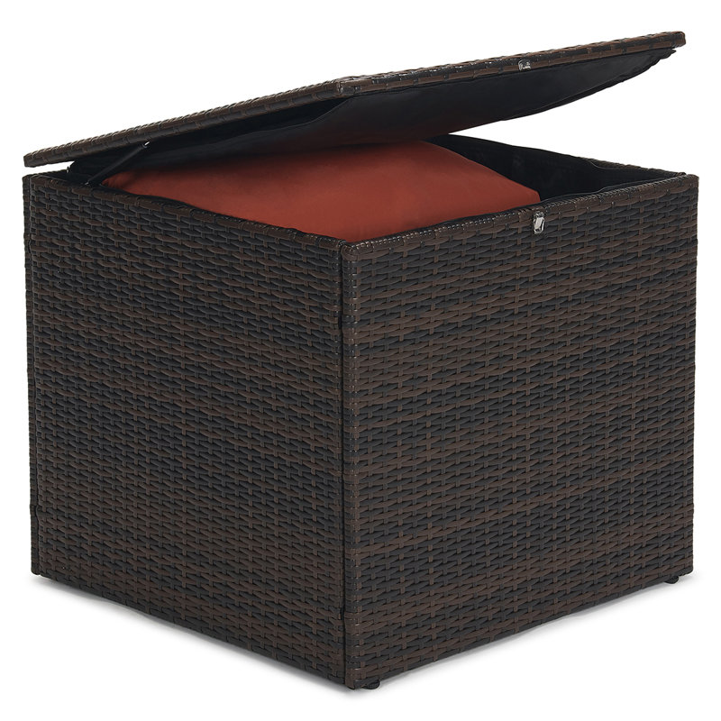 Barrada 7 - Person Patio Conversation Set with Cushions, Orange