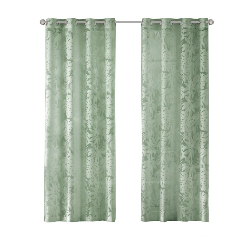 Fenêtre de palmier 50 po, Vert sauge, L 50 po x L 84 po
