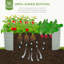 Lit de jardin surélevé galvanisé, jardinière pour légumes, fleurs et herbes-586337701-586337720