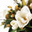 Polyether Polyurethane (PU) Magnolia Arrangement in Vase