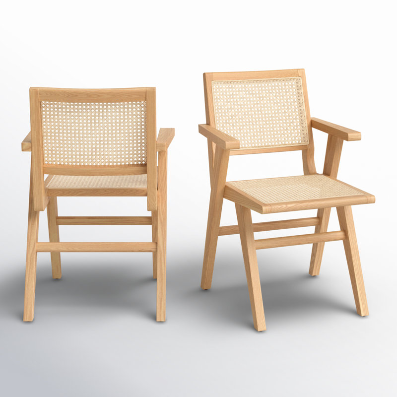 Atticus 18.10'' H Ash Armchair, Natural