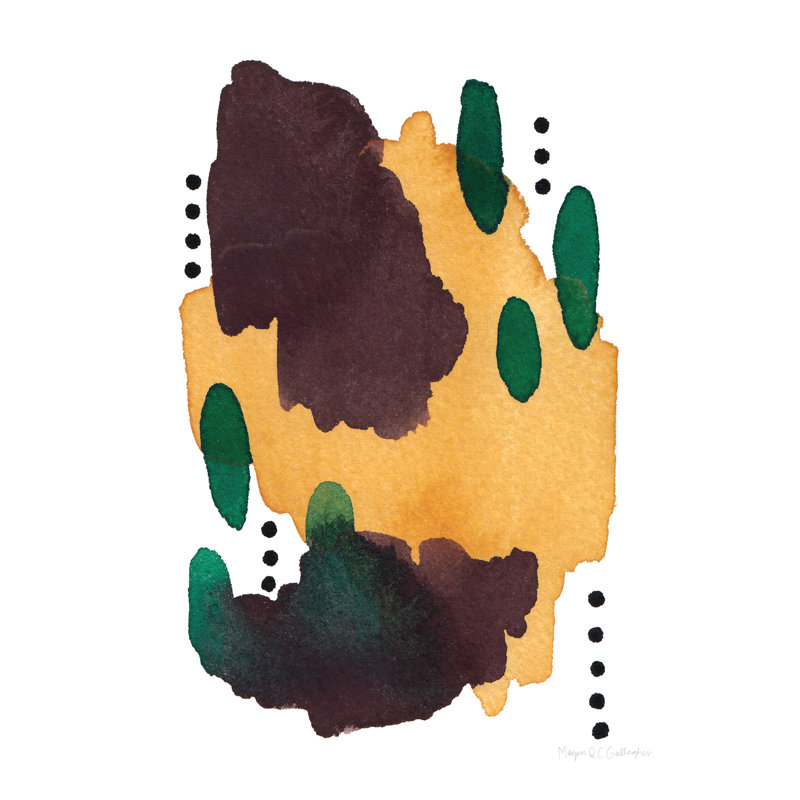 «Abstract Day III» par Megan Gallagher, peinture, H 12 po x l 8 po, Toile tendue