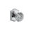 Crystal Privacy Door Knob with Traditional Arch Rose