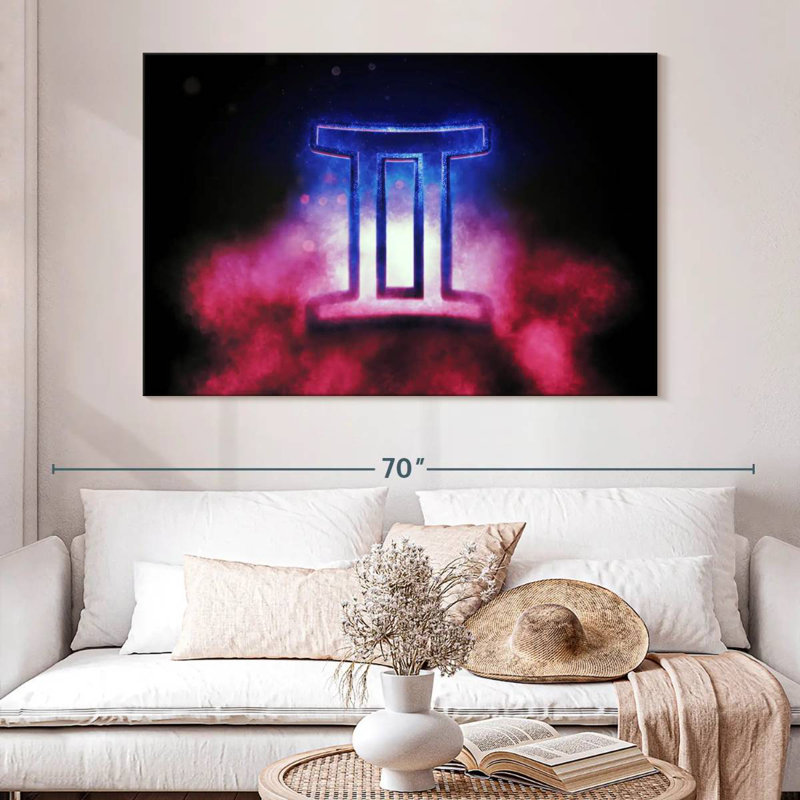 Adella Dramatic Gemini Symbol, 34" H x 51" W