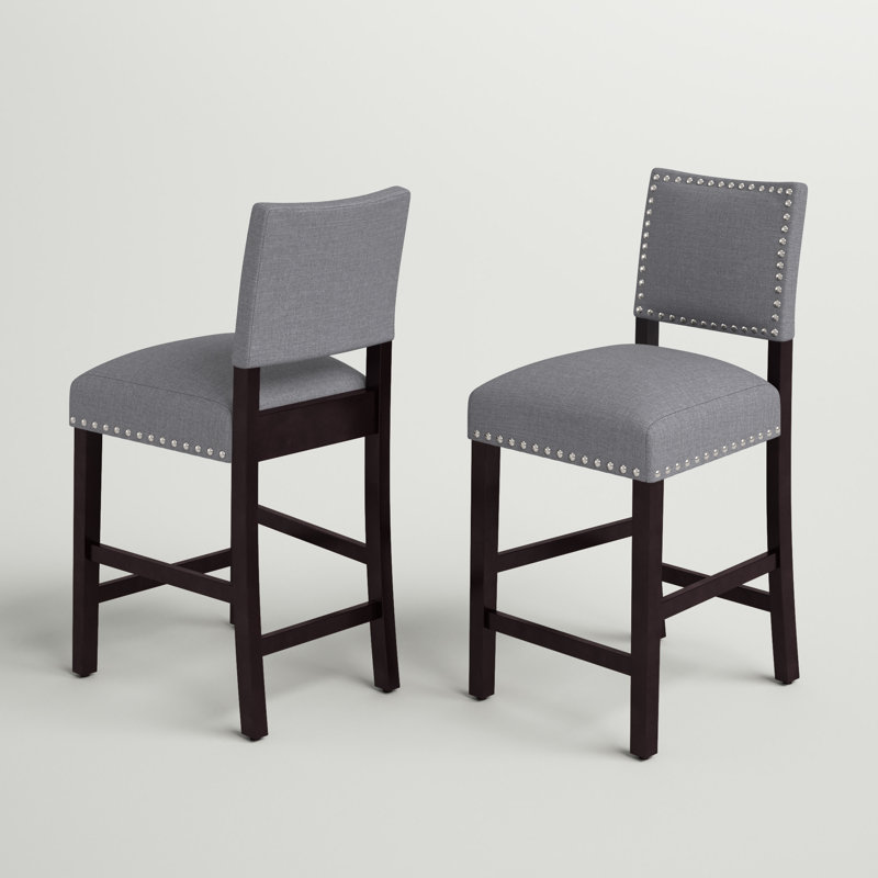 Tabouret de comptoir 23,75 po Atmore, gris