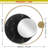 Lewey Contemporary Round Metal Wall Mirror 19.5 Inches - Gold