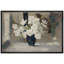 Fleurs blanches dans le vase, impression sur toile encadrée-109881669-109881670
