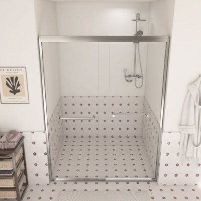 50"-54"Aluminum Frame Double Sliding Shower Door