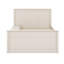 Lit plateforme classique en bois avec lit gigogne et armoire de rangement, cadre de lit de rangement simple avec tête de lit-737528323