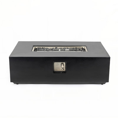 Durable Concrete Propane Gas Fire Pit Table with High Heat Output and Easy Ignition for Year-Round Use