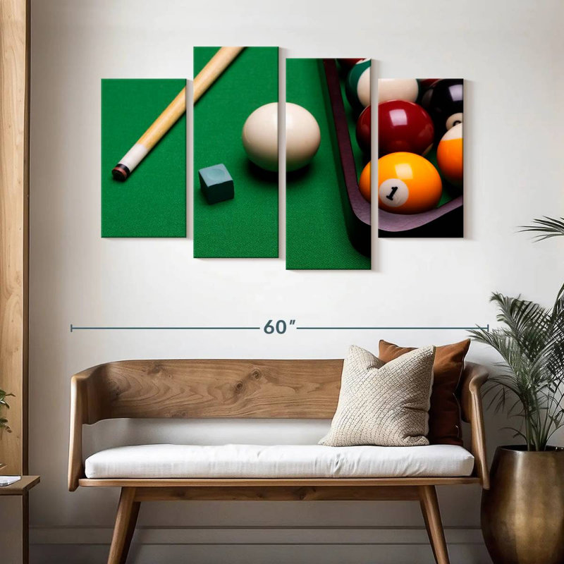Équipement de billard Senne, H 32 po x l 52 po