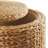 Handwoven Natural 17'' Round Storage Ottoman