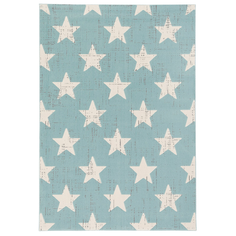 Canvas Geometric Area Rug, Rectangle 140 x 200cm